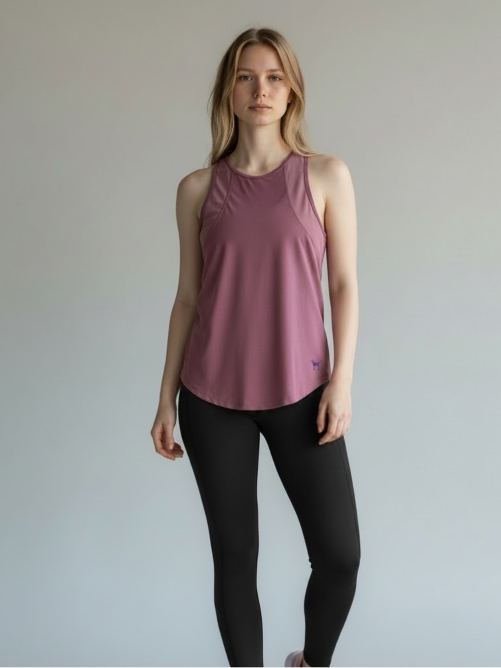 Victoria’s Secret PINK Super Soft Mauve Purple Sporty Tank